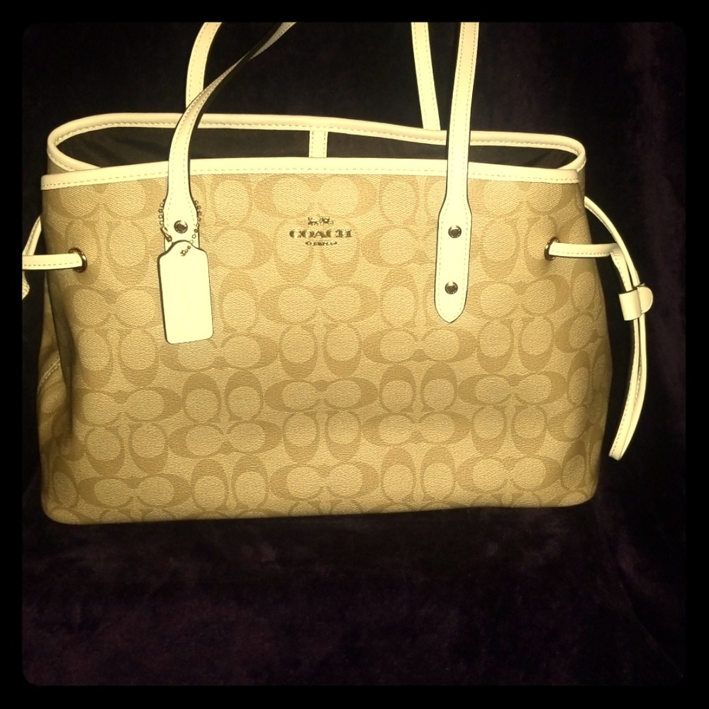 Coach drawstring carry all bag